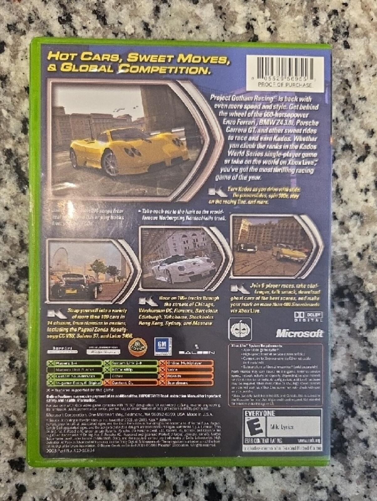 Project Gotham Racing 2 Xbox