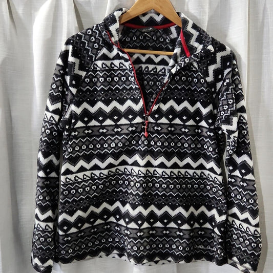 Eddie Bauer 1/4 Zip Fleece Top L