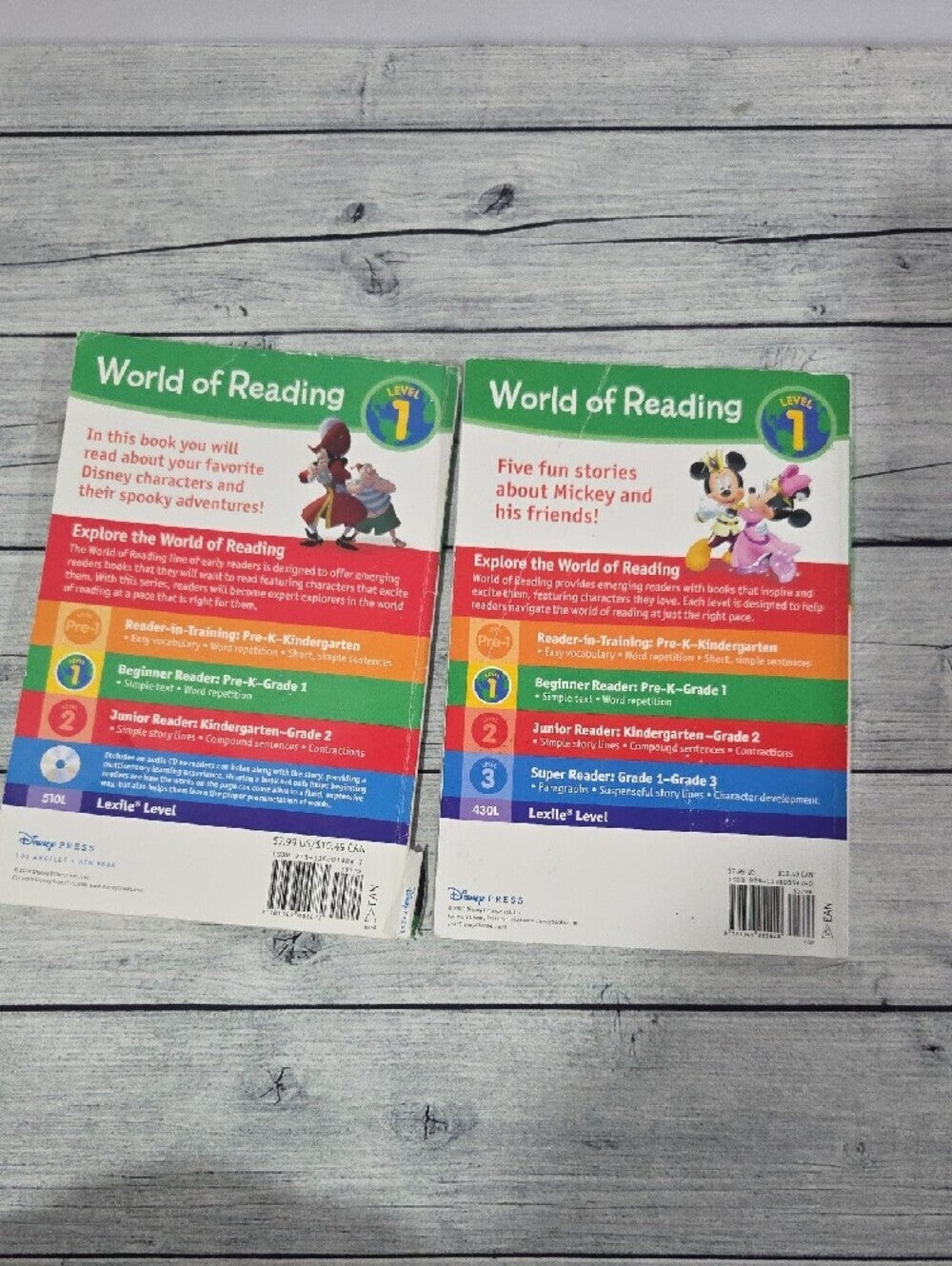 Disney Set Of 2 World of Reading Level 1