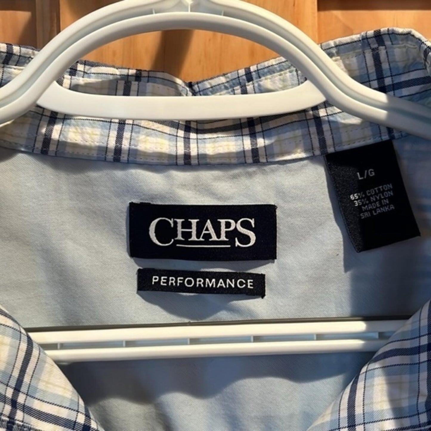 Chaps Performance Long Sleeved Shirt Mens L