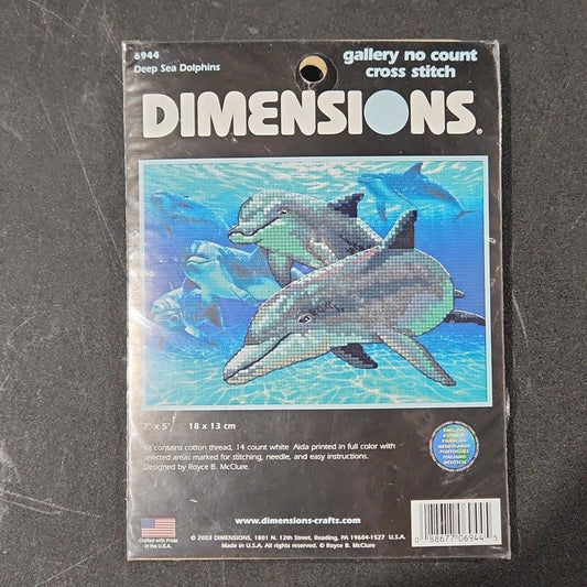 Dimensions "Deep Sea Dolphins" Cross Stitch