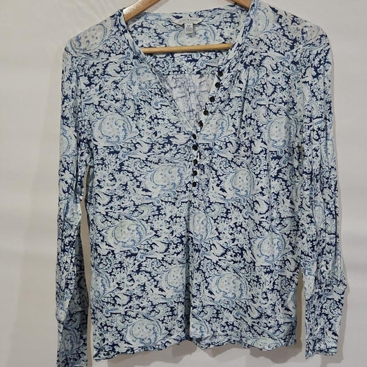 Lucky Brand Paisley Top S