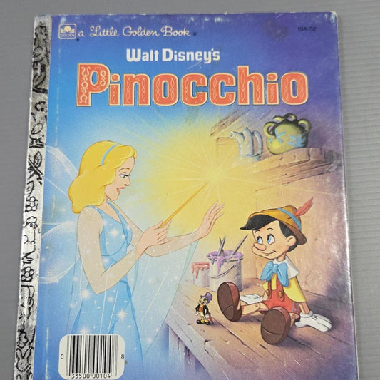 Vintage Little Golden Book Walt Disney's Pinocchio