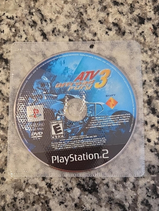 ATV Offroad Fury 3 (PS2) Playstation 2 Disc - NO CASE