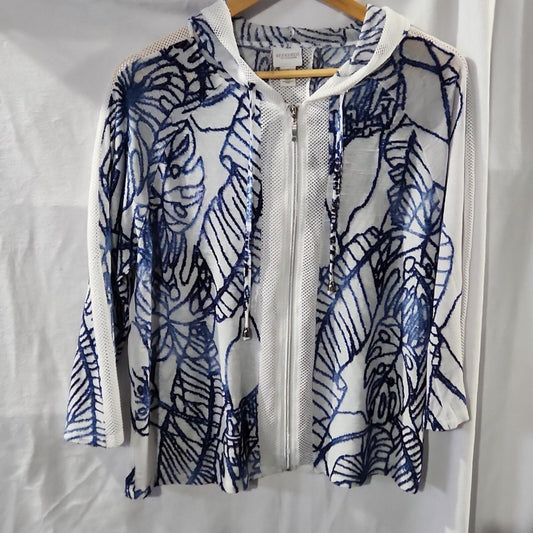 Chico's Weekends Hooded Top Small 1