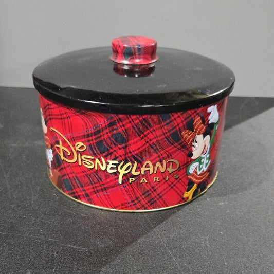 Disneyland Paris Plaid Biscuit Container