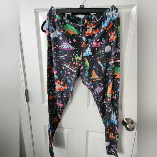 Disney Parks Rides Leggings L