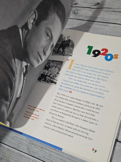 Walt Disney: His Life in Pictures Hardcover Book