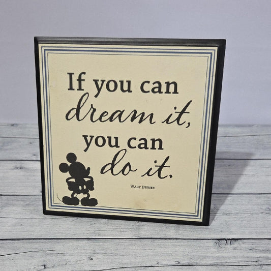 Hallmark Disney Mickey Mouse Quote Sign