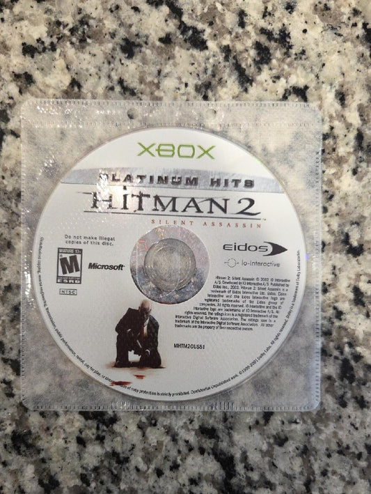 Hitman 2 Silent Assassin Xbox Disc - NO CASE