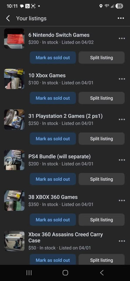Video Game Games and Accessories