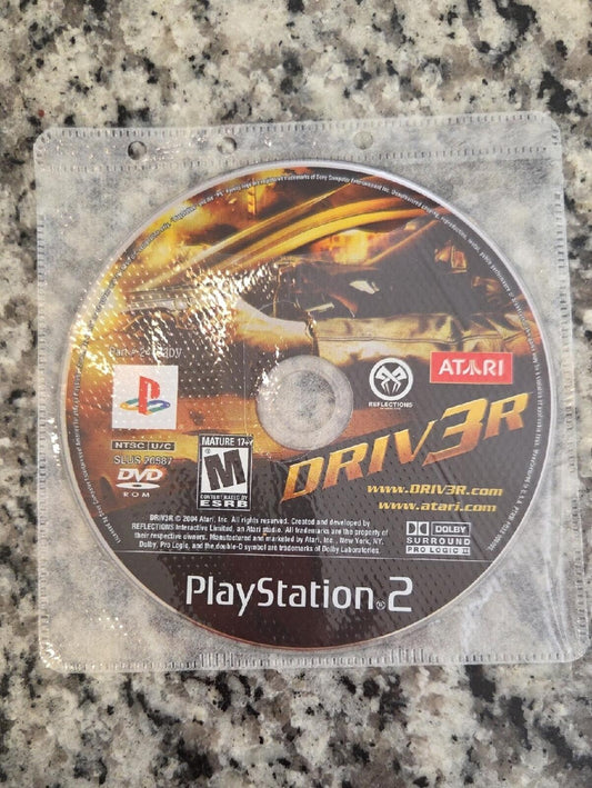 DRIV3R (PS2) Playstation 2 Game Disc — NO CASE