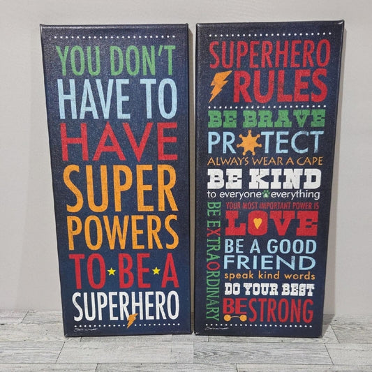 Superhero Canvas Art