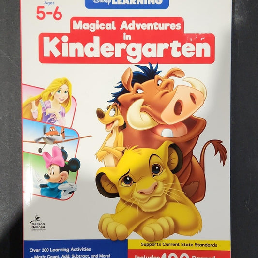 Disney Kindergarten Work Book