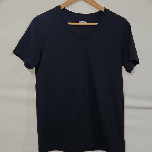 Lands End V Neck T Shirt Tall S
