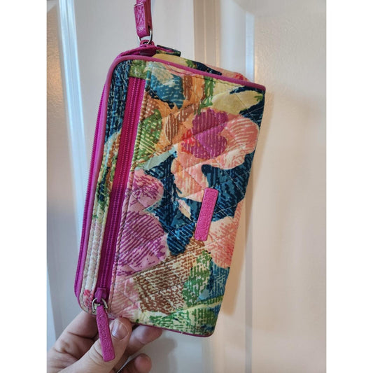 Vera Bradley Superbloom Front Zip Wristlet