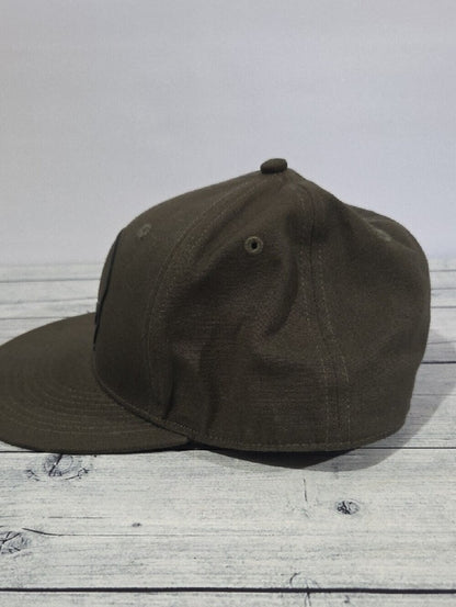 Harley-Davidson Olive Green Skull Patch Snapback Hat Size Large