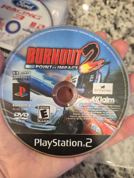 Burnout 2 Point of Impact (PS2) Playstation 2 Disc - NO CASE