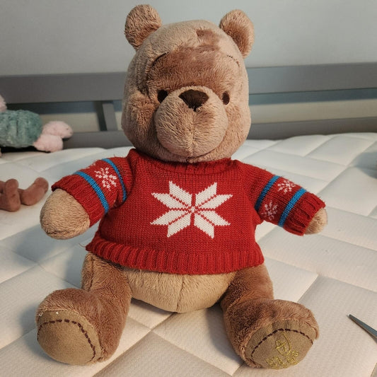 Winter Pooh Red Sweater