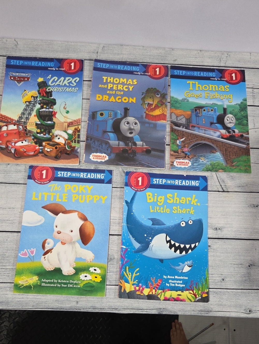 Set Of 5 Step into Reading Level 1 Kids Books