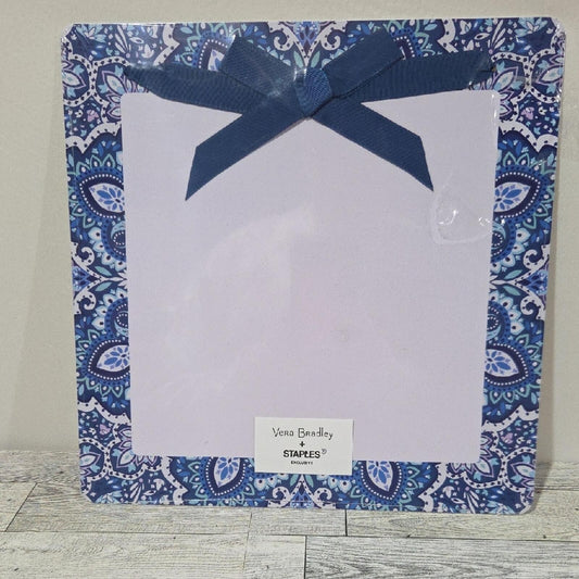 Vera Bradley Bon Bon Medallion Blue Paisley Dry Erase Board