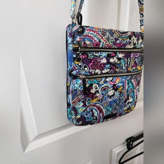 Vera Bradley Mickey's Paisley Celebration Triple Zip Hipster