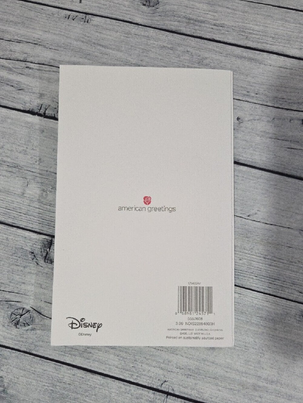 Disney Cinderella Greeting Card For Decor