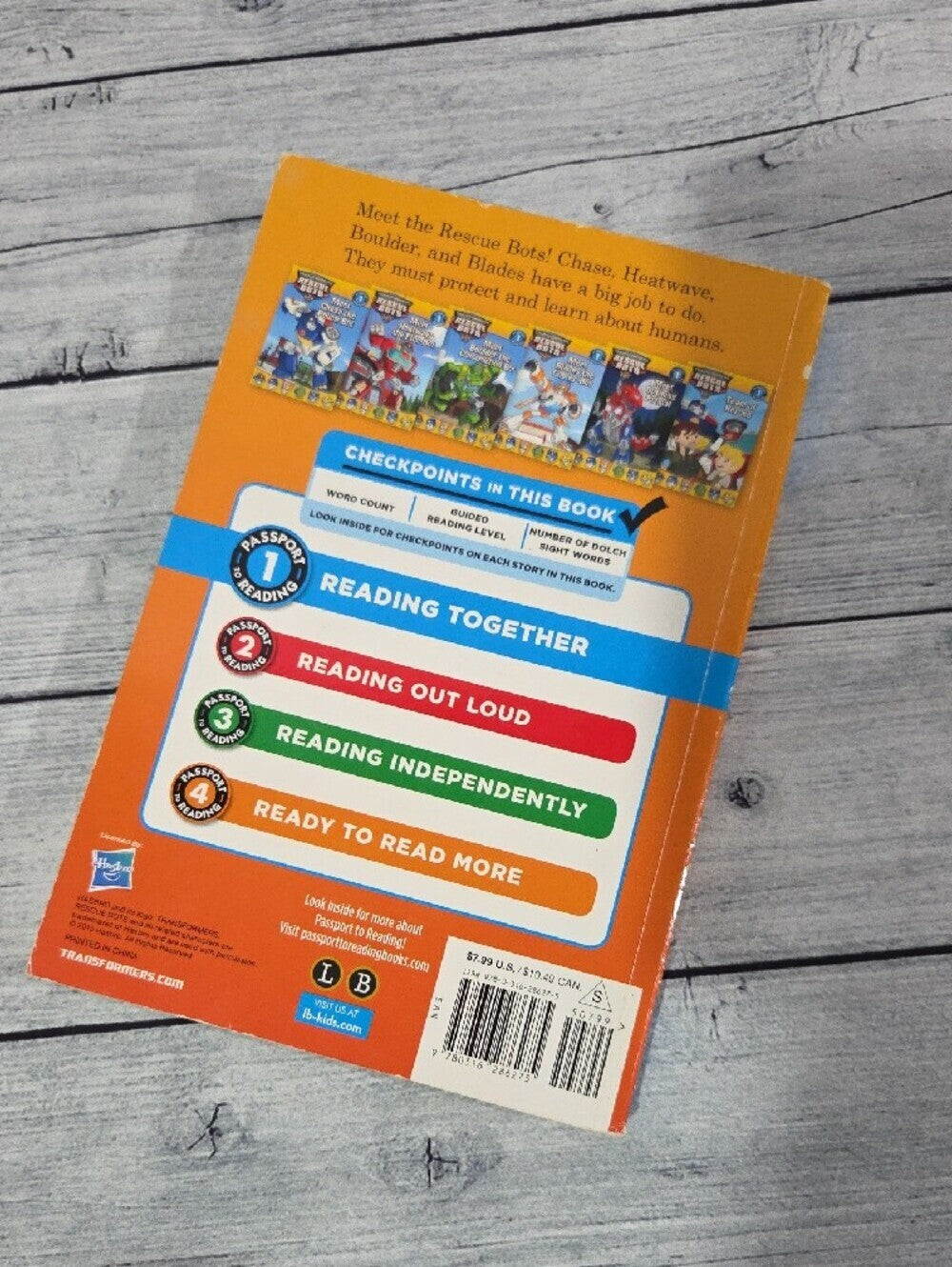 Transformers Rescue Bots Level 1 Kids Book
