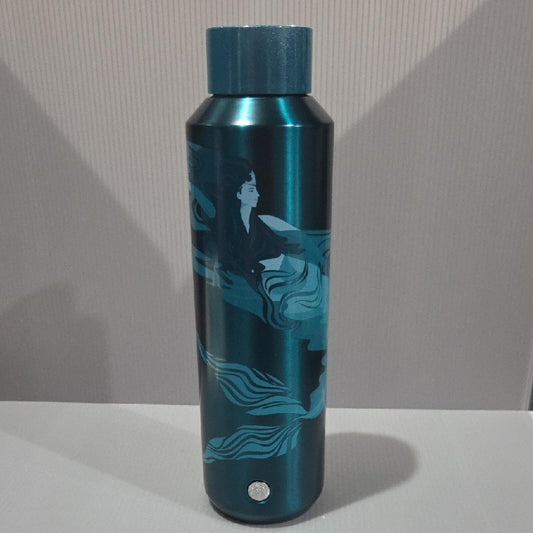 Starbucks 2023 Vacuum Insulated Teal Mermaid Stainless Steel Water Bottle