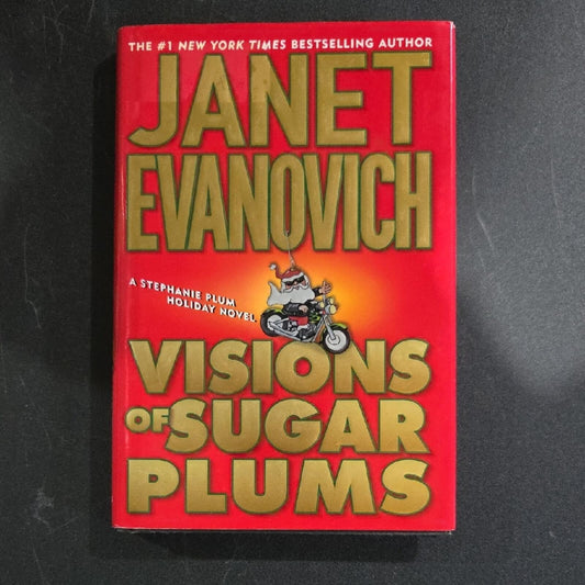 Red 'Visions of Sugar Plums' Book by Janet Evanovich