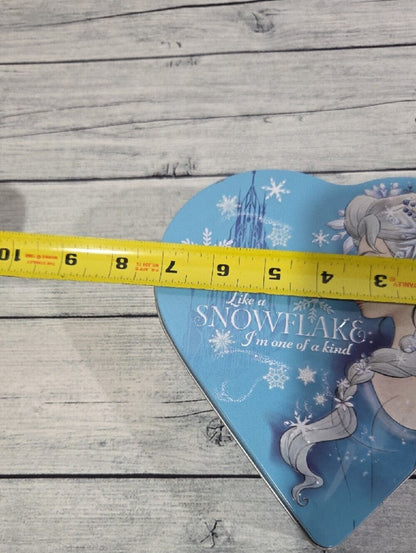 Disney Frozen Elsa Heart Tin - Blue and White