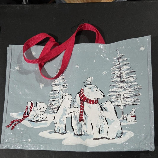 Vera Bradley Beary Berry Polar Bear Reusable Tote Set