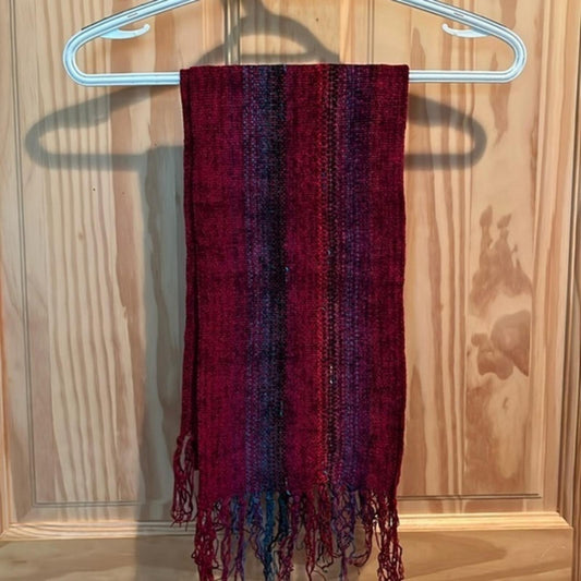 Handwoven Chenille Scarf