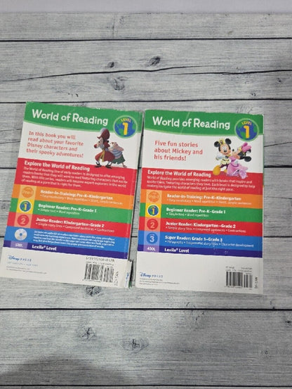 Disney Set Of 2 World of Reading Level 1