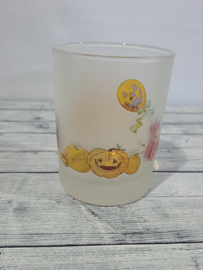 Disney Winnie The Pooh Halloween Pumpkin Frosted Glass