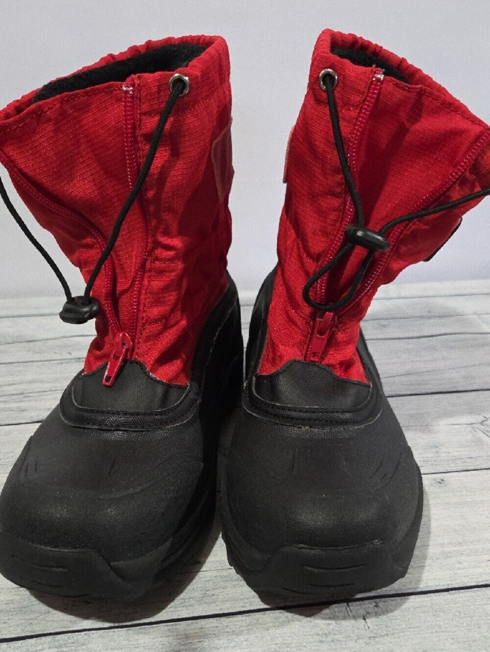 Lands' End Red and Black Youth Winter Boots Size 5