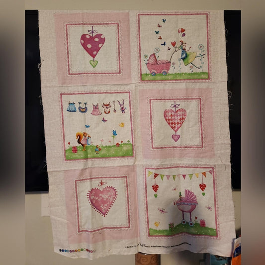 Bundle of Pink Fabric Panel