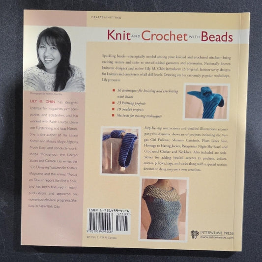 Knit and Crochet with Beads Book by Lily M. Chin
