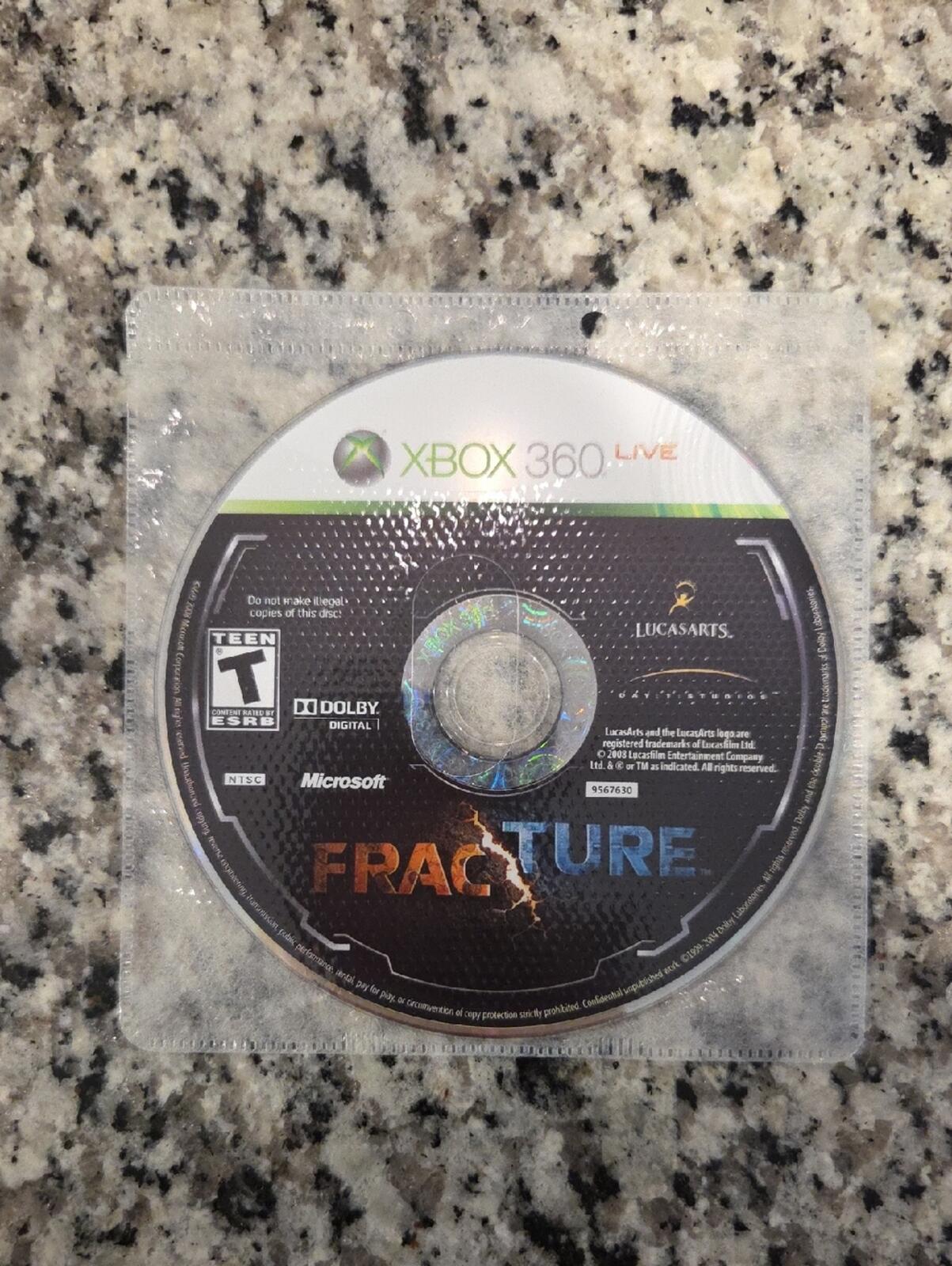 Fracture Xbox 360 Game Disc - NO CASE