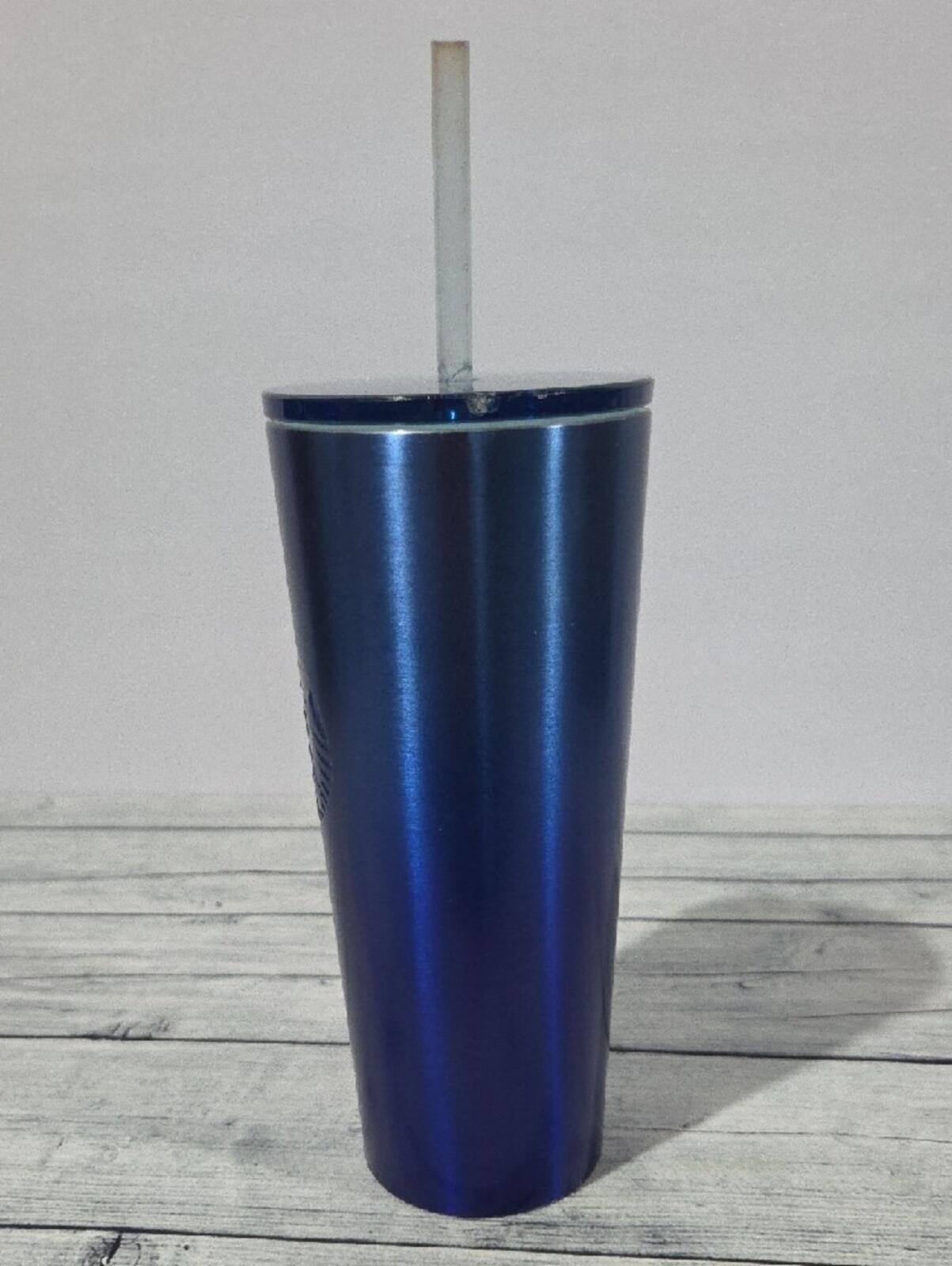 Starbucks Blue Ombre 16oz Stainless Steel Tumbler with Straw