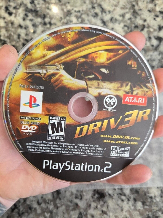 DRIV3R (PS2) Playstation 2 Game Disc — NO CASE