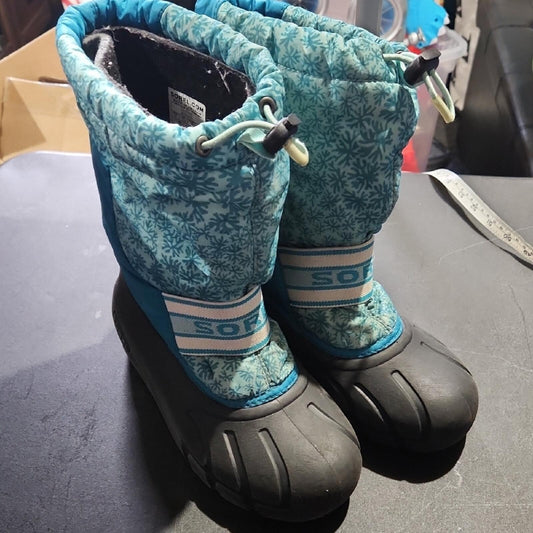SOREL Kids' Blue and Black Winter Boots