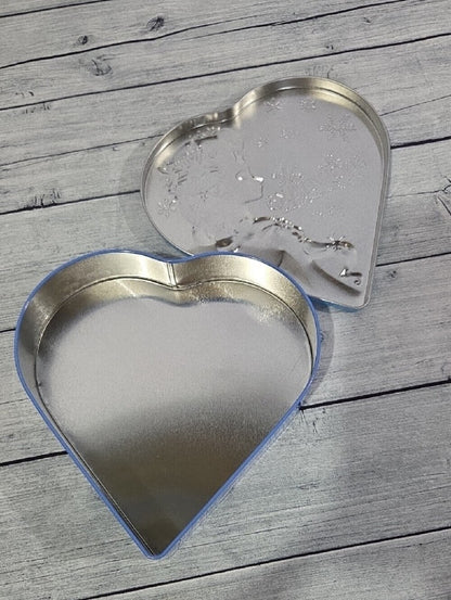 Disney Frozen Elsa Heart Tin - Blue and White