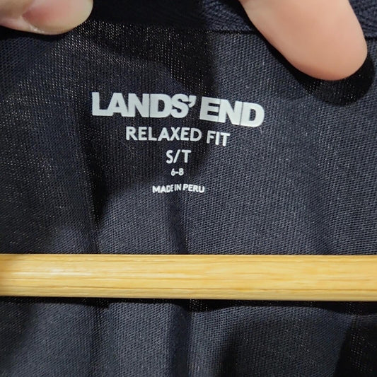 Lands End V Neck T Shirt Tall S