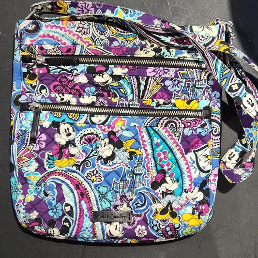 Vera Bradley Mickey's Paisley Celebration Triple Zip Hipster