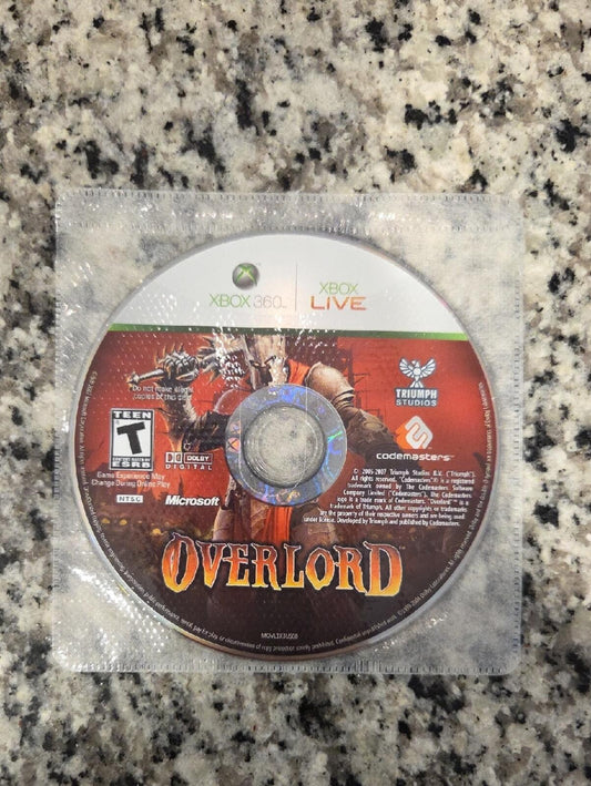 Overlord Xbox 360 Game Disc - NO CASE