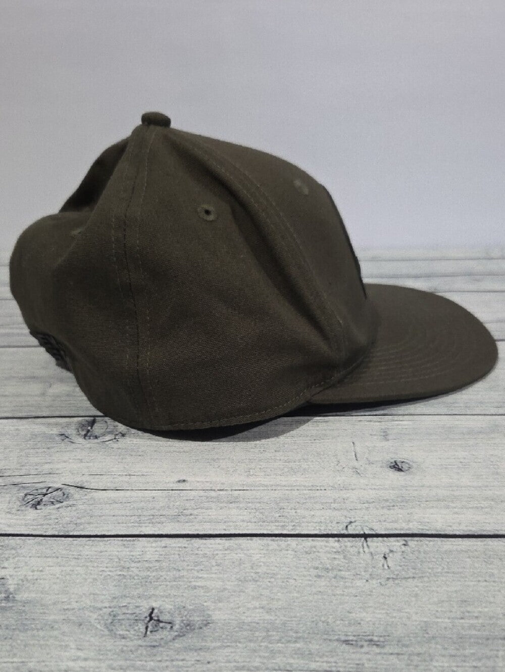 Harley-Davidson Olive Green Skull Patch Snapback Hat Size Large