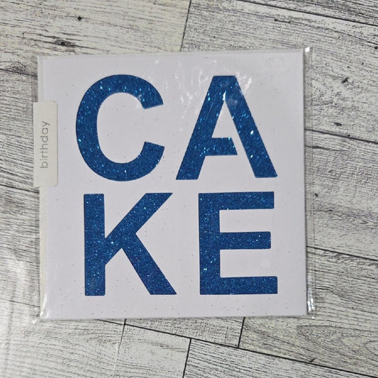 Sparkling Blue Birthday Card