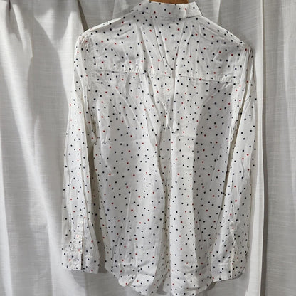 Patriotic Button Down Blouse S NWT