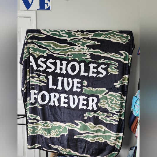 Aholes Live Forever Plush Blanket